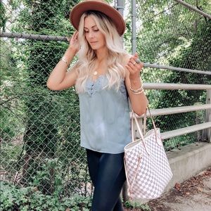 Abercrombie Lace Trim Cami